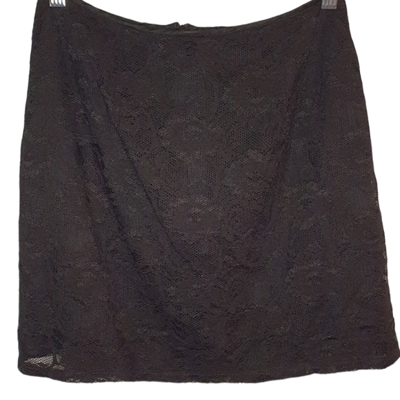The Limited Y2K Lace Mini Skirt Black Womens Size 6 Office Siren Moody‎ Romance - Picture 1 of 6